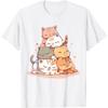 Кошка Милый Котёнок Стопка Котов Аниме Каваии Неко Женская Девичья Футболка(2)