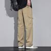 2024 мужские летние брюки-карго в американском стиле ретро с несколькими карманами, прямые брюки, однотонные повседневные брюки, свободные спортивные штаны больших размеров M-4XL