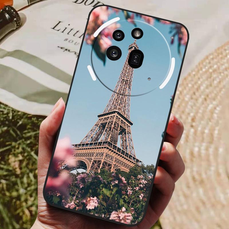 For Nothing Phone 3A Pro Case Phone3A Pro Cool Painted Silicone TPU Soft Cover for Nothing Phone 3A Pro A059P Cases Black Shells