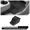 LUCKEASY for Tesla Model Y Juniper Standard RWD 2026 2025 Center Console Lower Storage Box Full Wrap Tray ABS Organizer Black