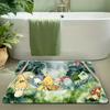 Pokemon Eevee Print Doormat Anti-slip Absorbent Floor Mat for Home Entrance Bedroom Living Room Decor