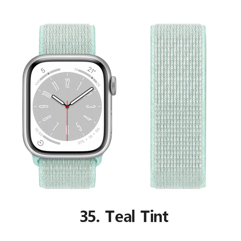 Нейлоновый ремешок для Apple Watch 10 Ремешки 46мм 44мм 40мм 45мм 41мм 49мм 42мм 38мм Браслет Correa iwatch Серия 8 se 7 6 3 9 11 40 мм