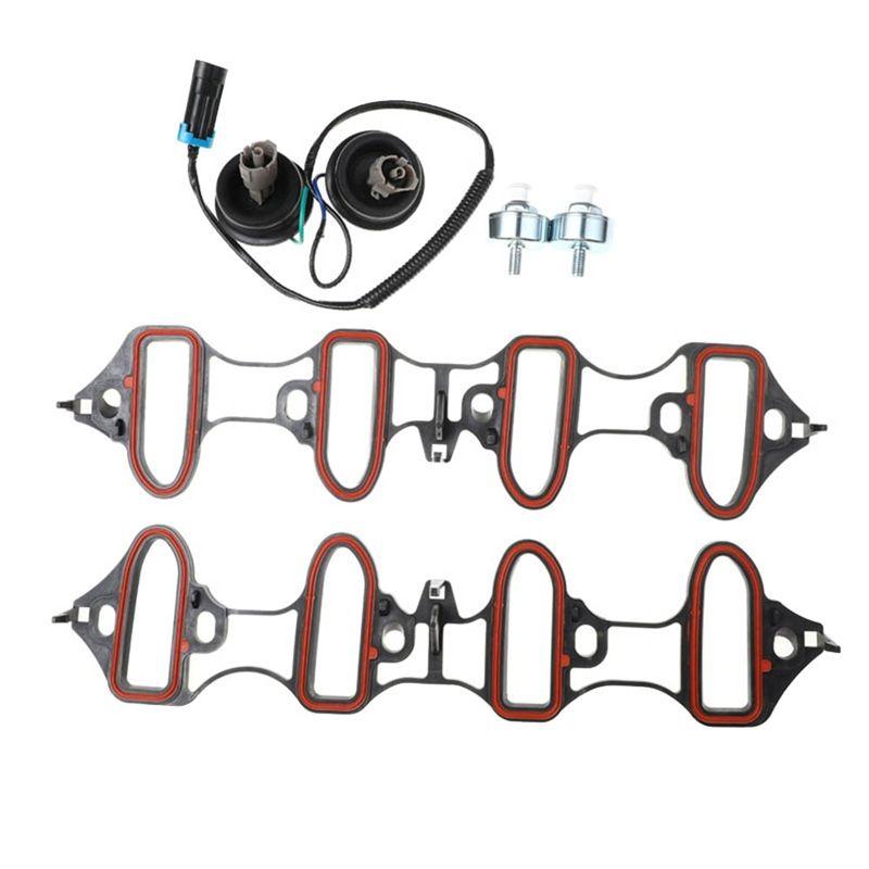 L37A-Knock Sensor Wire Harness Kit With Intake Manifold Gasket Kit For Silverado Sierra Parts 12601822 213-3521 89060413 1258986