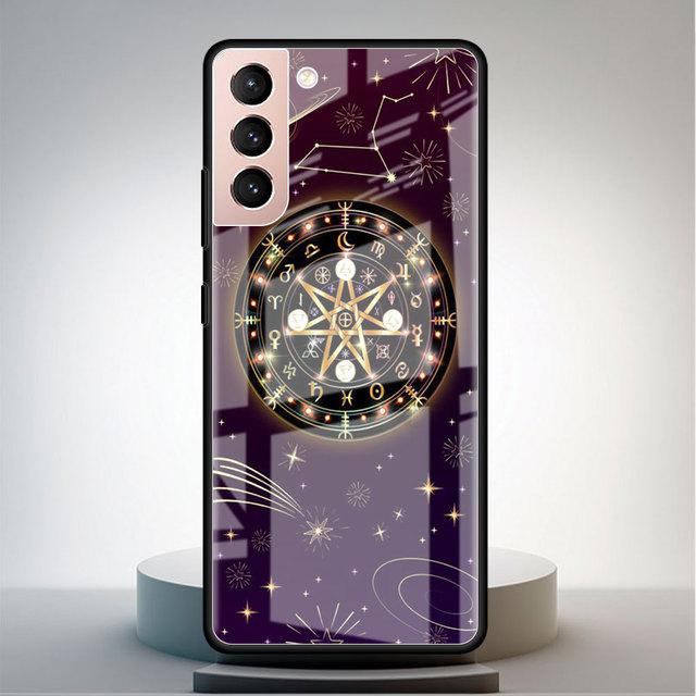 Чехол из закаленного стекла для Samsung Galaxy S22 S21 Ultra S20 Fe S10 S9 S8 S22 S21 Plus Note 20 10 Phone Funda Rose Butterfly Flower