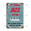 MISES JAZZ Металлический постер Винтажная металлическая жестяная табличка Декоративная тарелка Металлическая вывеска Музыкальная металлическая табличка Домашний бар Студия Индустриальный декор