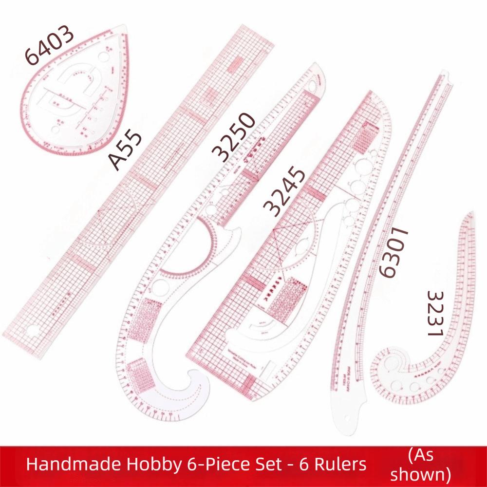 Flexible French Curve Ruler Clear Lines Dressmaking Ruler Tailoring Template Pattern Drafting