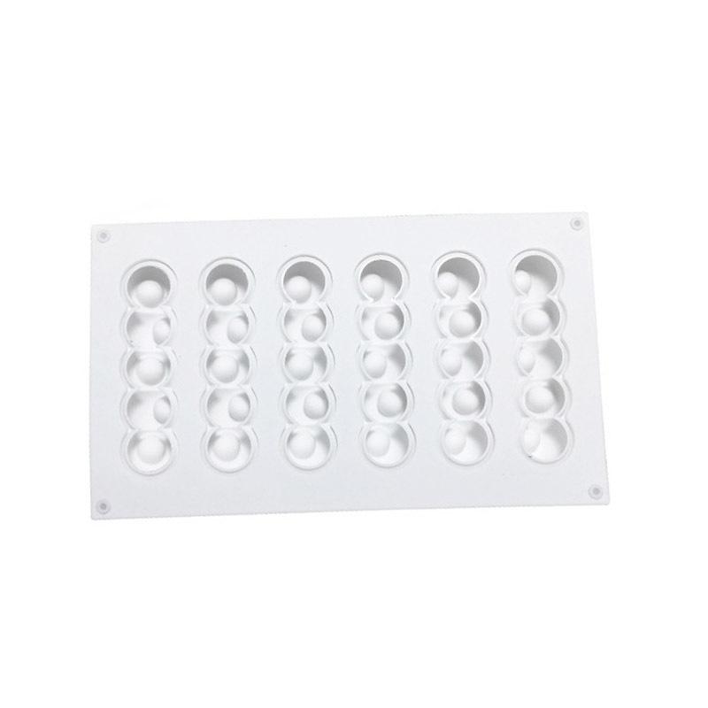 Силиконовая форма для выпечки и украшения тортов, 6 отверстий, вогнутый шар, 3D, инструменты для выпечки десертов, посуда