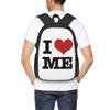 I Love Me Student Backpack School Bag Hiking Travel Daypack for Men Women Fashion Bookbag Shoulder Bags