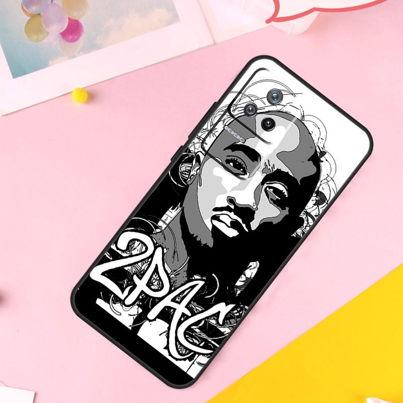 Рэпер 2pac Певец Тупак Чехол Для POCO M6 X6 Pro X3 X4 X5 M5s F3 F5 Xiaomi 14 Ultra 12 13 Lite 11T 12T 13T Pro Funda