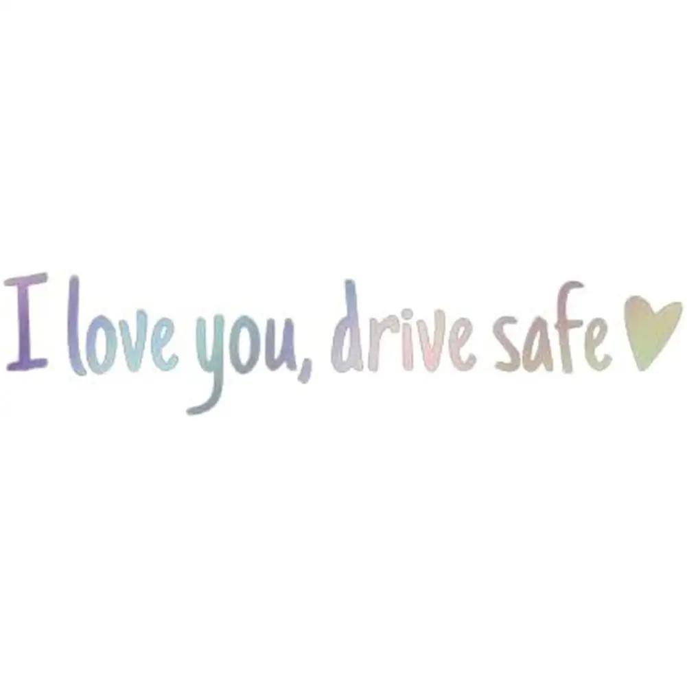 I Love You Driving Safe Mirror Sticker Rearview Mirror Gift Decal Accessories Window Driver Husband Gifts Car Vinyl H7U4