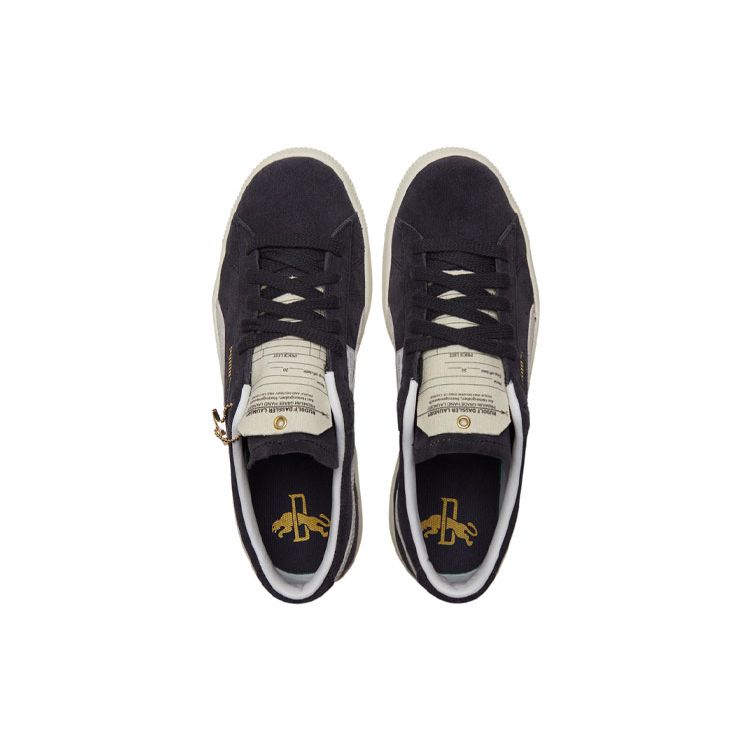 Puma Suede Vintage Laundry Кроссовки унисекс для мальчиков Синий Нью-Нэви Белый 381164-01