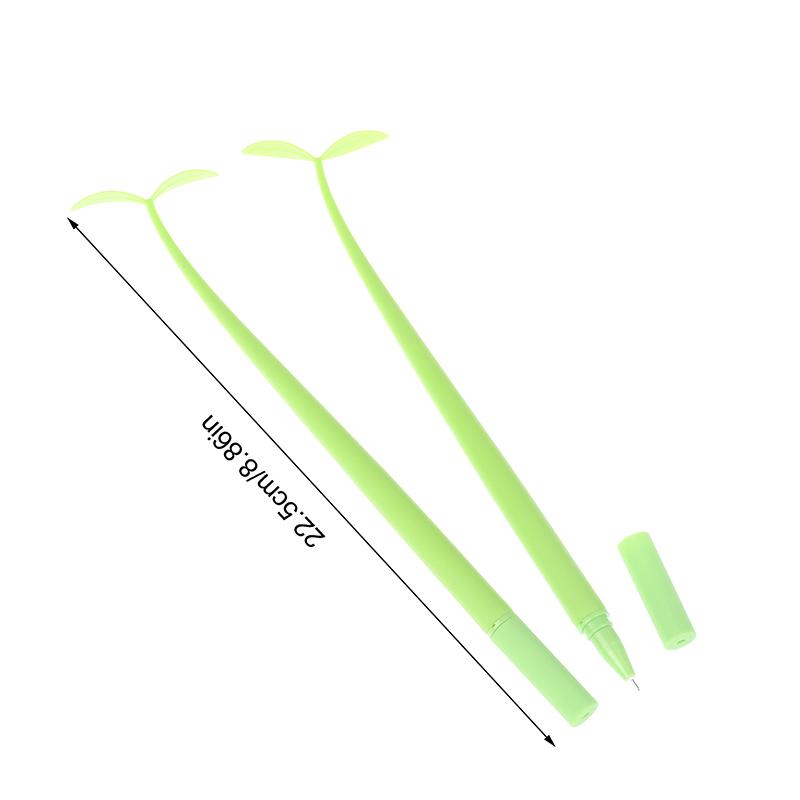 4 шт. 0,5 мм черные чернила Lucky Leaf Lovely гелевая ручка Green Leaf Writing Signature Pen для студентов, школьных офисных принадлежностей