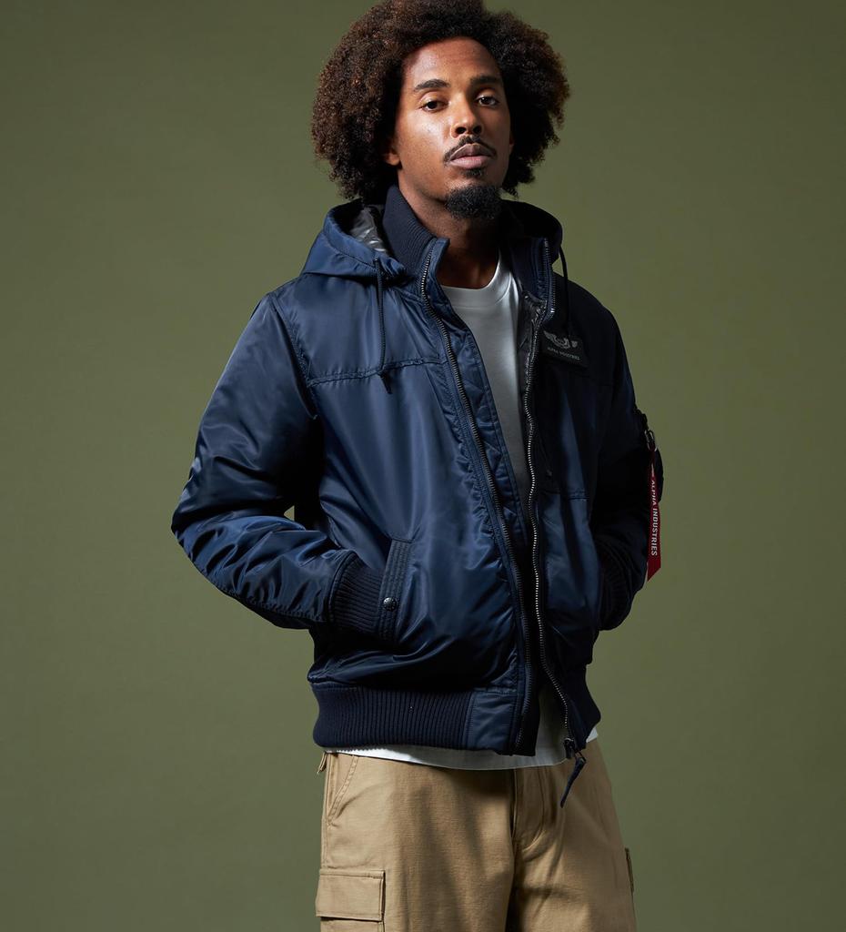 ALPHA INDUSTRIES Куртка с капюшоном в рубчик TA1716 Мужская Размер S