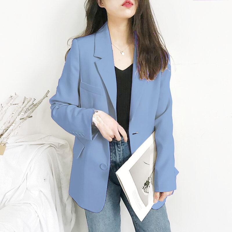 Elegant Blazer Women Fashion Vintage Suit Jackets Jackets Coat Office Lady Chic Classic Solid Casual Oversized Outerwear