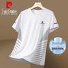 Pierre Cardin Мужская летняя футболка с коротким рукавом из ледяного шелка