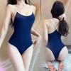 Женский цельный купальник в японском стиле - утягивающий высокоэластичный купальник, сексуальный купальник на бретелях для пляжа и бассейна