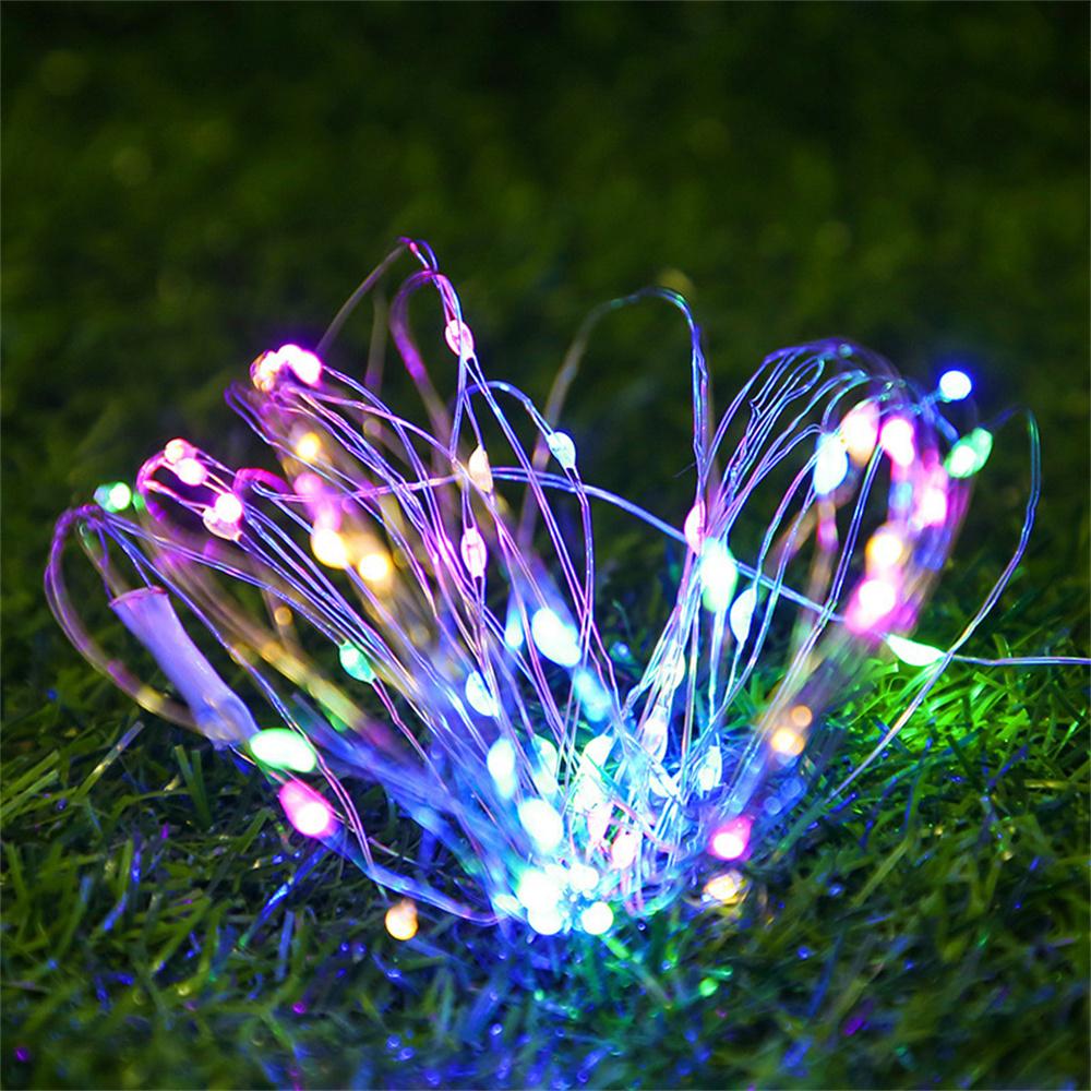 5Pcs 2M 20 Lights Fairy String LED Light Micro Rice Copper Wire Xmas Decoration