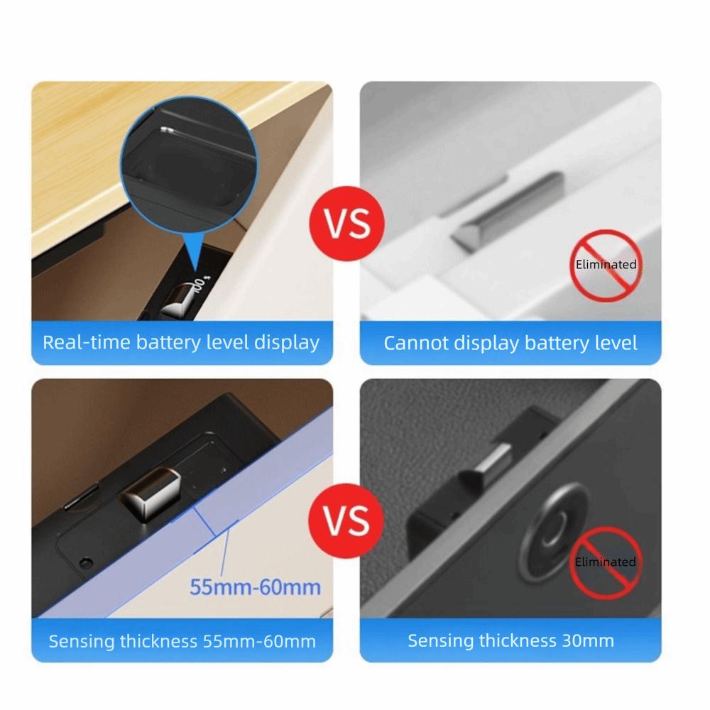 Invisible Design Invisible Smart Lock Card Swiping Cabinet Lock Swiping Invisible Lock Wardrobe