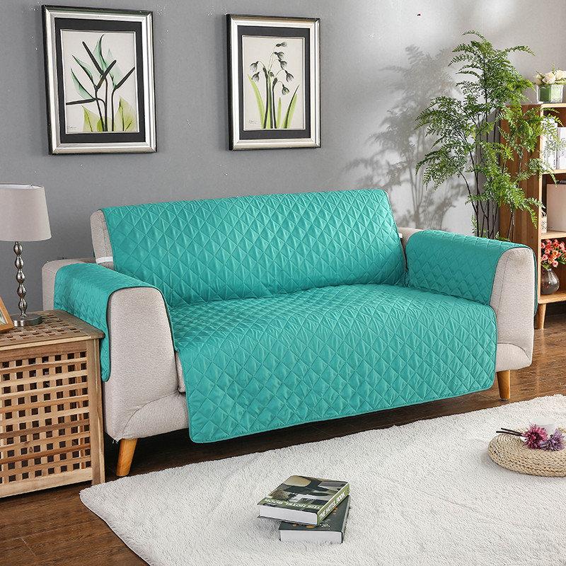 Чехол на диван, нескользящий коврик для дивана для собак, однотонный чехол на кресло, моющиеся чехлы для дивана, защитные чехлы для мебели