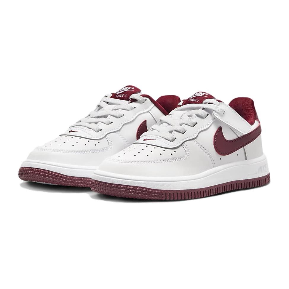Nike Детские кроссовки Force 1 Low EasyOn PS White Team красные FN0237-105