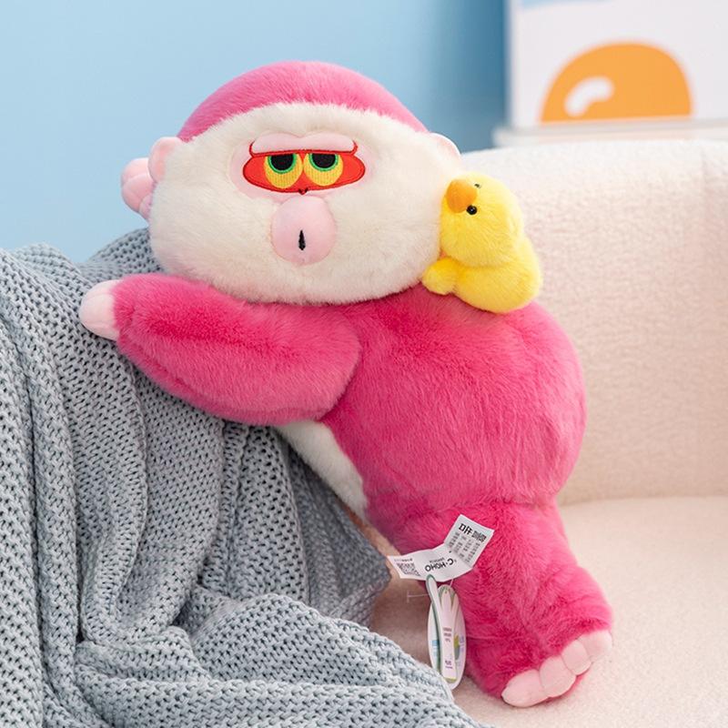 Sit Dudu Sitting Posture Houhou Hugs Milk Tea Ugly Cute Monkey Cute Doll Gives Friends Gift