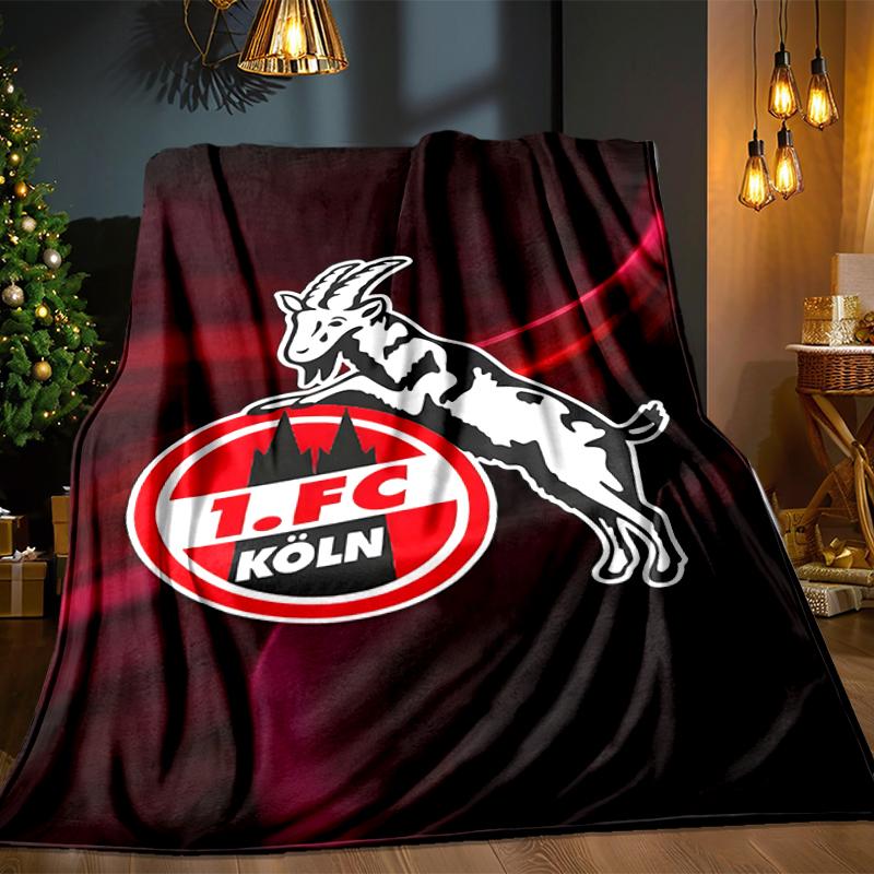Goat Football Club Koln Blanket Lightweight Ideal Bedding Blanket Perfect for Travel, Camping, Living Rooms, Offices, Sofas, Fan Christmas gift