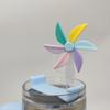 New Seven Color Rotating Windmill Silicone Straw Cap Detachable Silicone Straw Dust Overflow Prevention Water Cup Accessories