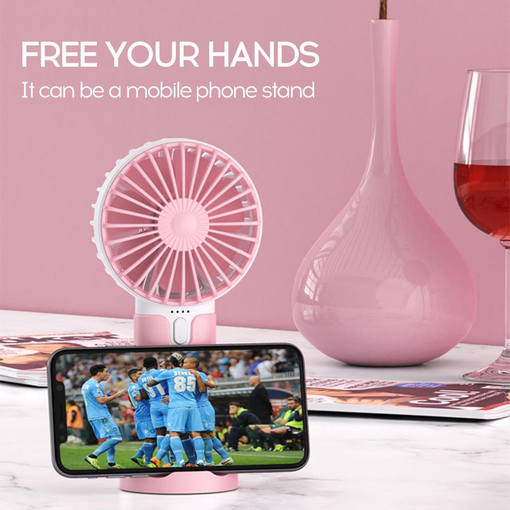 Handheld Portable Fan USB Mini Rechargeable Cooler