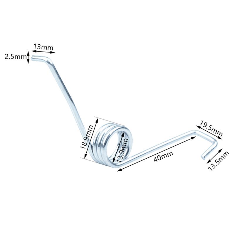 1/2 шт., вращающаяся швабра для ведра, торсионная пружина, оттягивающая ногу, наступающая на швабру, запасные части, проволока диаметром 2,5 мм, толстая торсионная пружина