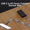 PD 100W USB C To DC Power Cable Barrel Jack Extension Line for Starlink Mini