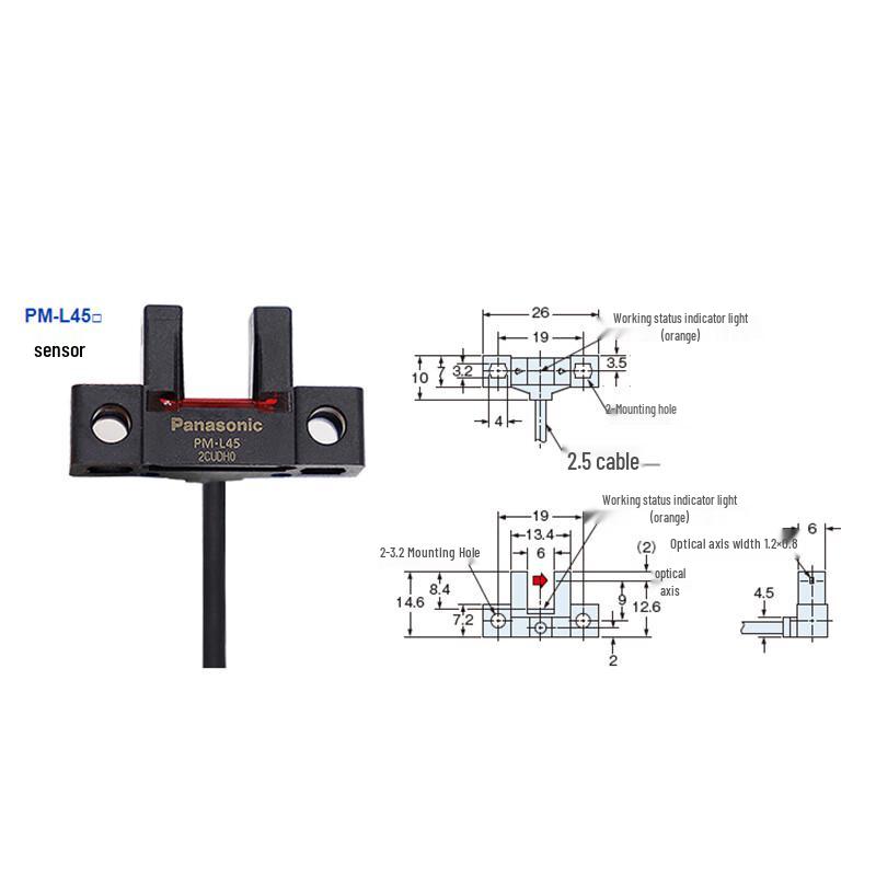 Panasonic U-Slot Photoelectric Limit Switch