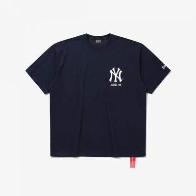 New Era Футболка New York Yankees Подпись игрока Темно-синий