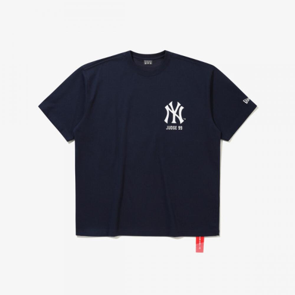 New Era Футболка New York Yankees Подпись игрока Темно-синий