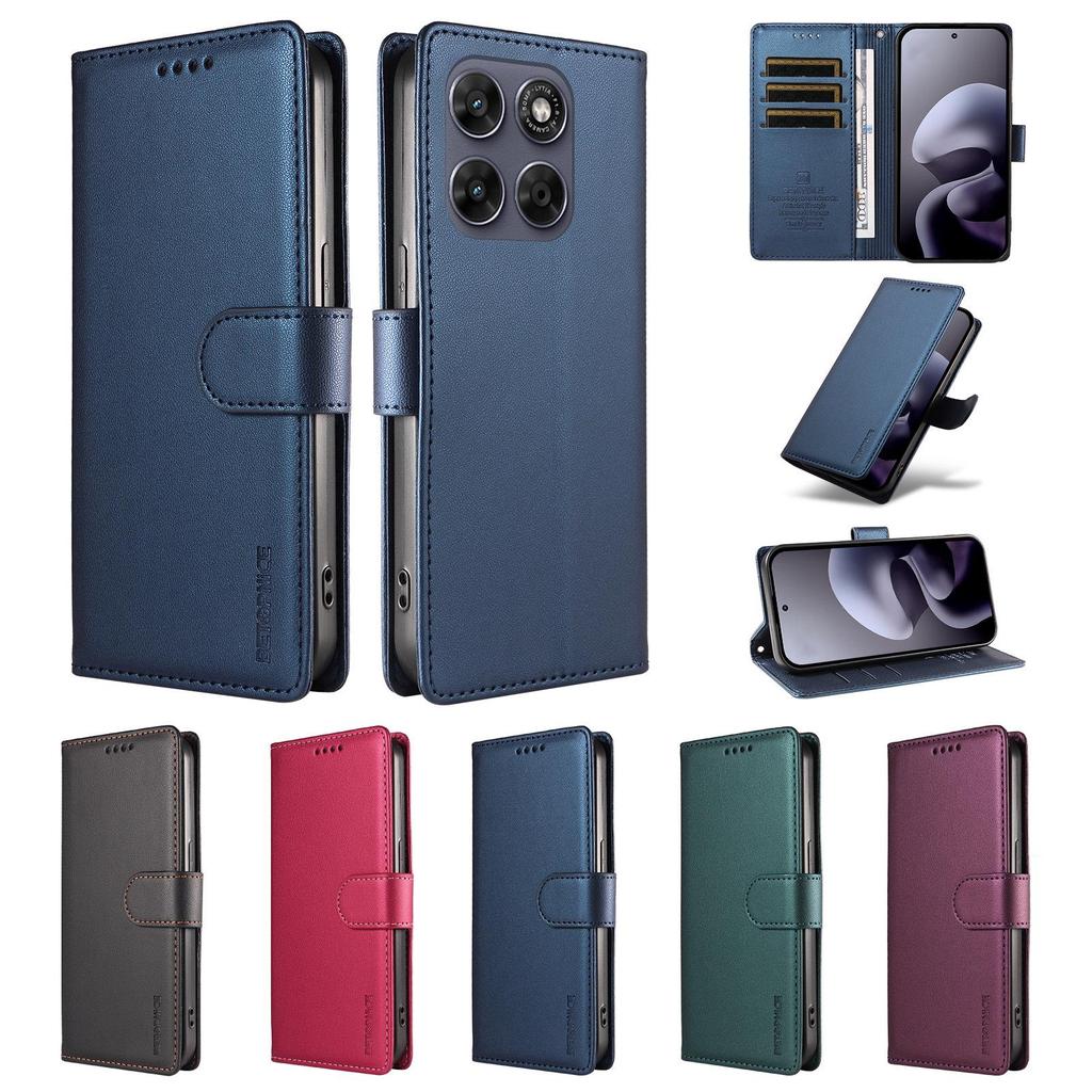 Перламутровый противоугонный чехол-кошелек с слотом для карт для Motorola Edge 70PRO