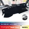 Для Toyota C-HR 2017 2018 2020 CHR Противоскользящий коврик на приборную панель Накладка Защита от солнца Dashmat Автоаксессуары Защита коврика