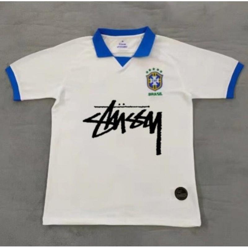 Ретро футбольная майка в стиле Stussy Бразилия Италия Фламенго Япония 1998 2002 Футбольная футболка Унисекс Спортивный топ