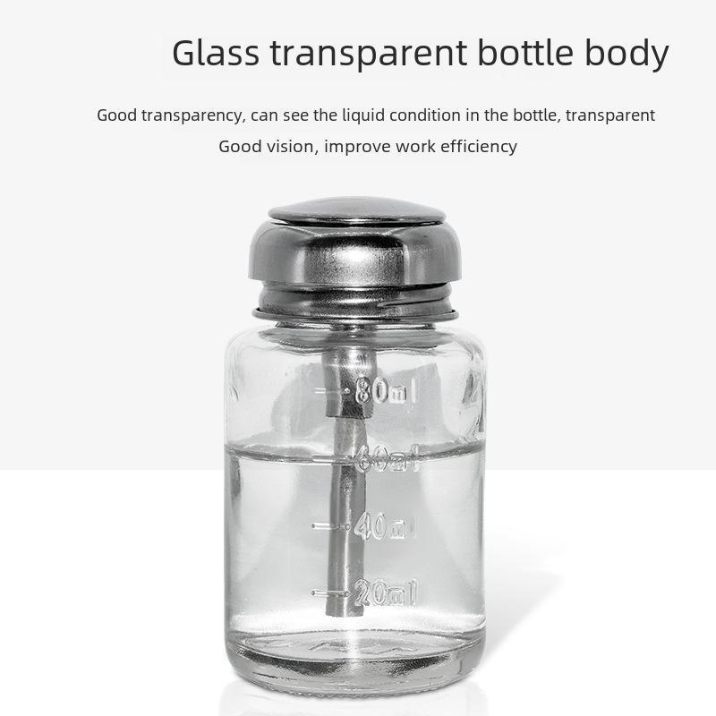 Press-Type Anti-Corrosion Anti-Static Glass Alcohol Bottle for Mobile Phone Repair