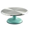10 Inch Silent Bearing Rounded Edges Cake Turntable Revolving Cake Stand Aluminum Alloy for Home for Cake Decorating Supplies
