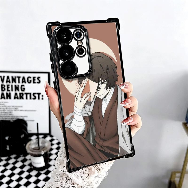 Чехол для телефона Bungo Stray Dogs Дазай с покрытием для Samsung Galaxy S24 S25 FE S26 Edge S23 Ultra S22 S21 Plus S20 Противоударный с подушкой безопасности Co