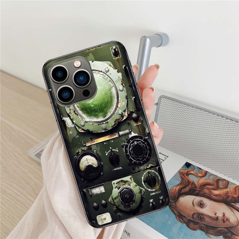 Чехол для телефона с цифровым управлением радаром для iPhone 17 Air 16 15 Pro Max 14 Plus 16E Coque 13 Pro 12 Mini 11 Прозрачная крышка Силикон