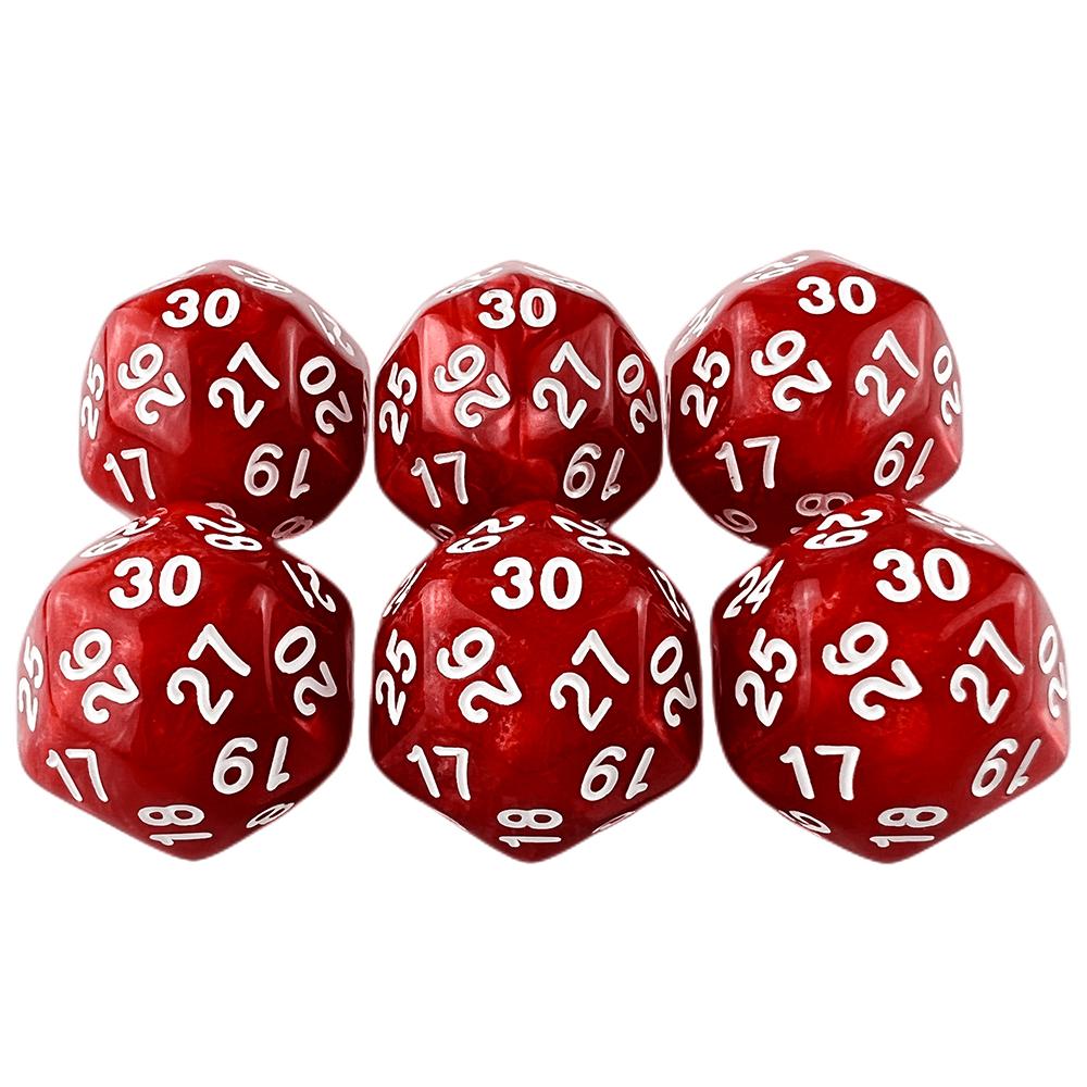 D30 игральные кости многогранные игральные 1 шт 30-гранные игральные кости для настольных игр развлечения аксессуары