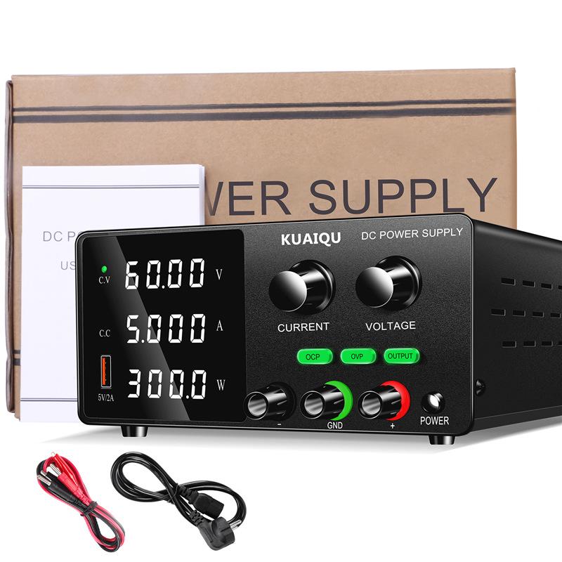 KUAIQU SPPS-G605 Adjustable DC Power Supply, 300W, 24V/48V/60A for Repairs.