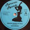 7inch Record O'CHI BROWN - Whiter Shade Of Pale RR005 Romantic Record 1984 UK Reggae, Ska & Dub Used