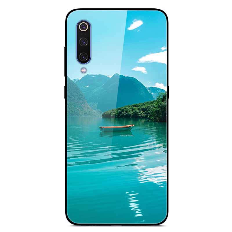 Чехлы для Xiaomi Mi A3 Роскошные Чехлы для Телефона из Закаленного Стекла Космические для Xiaomi MI 9 Lite Чехол 9lite MiA3 Жесткий Защитный Задний Корпус