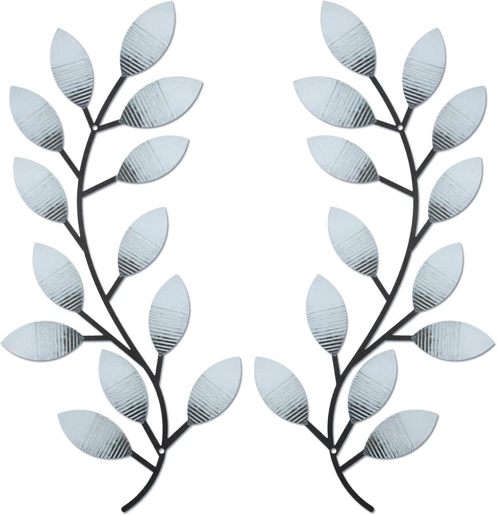 Wrought Iron Olive Branch Wall Decoration for Indoor/Outdoor Use