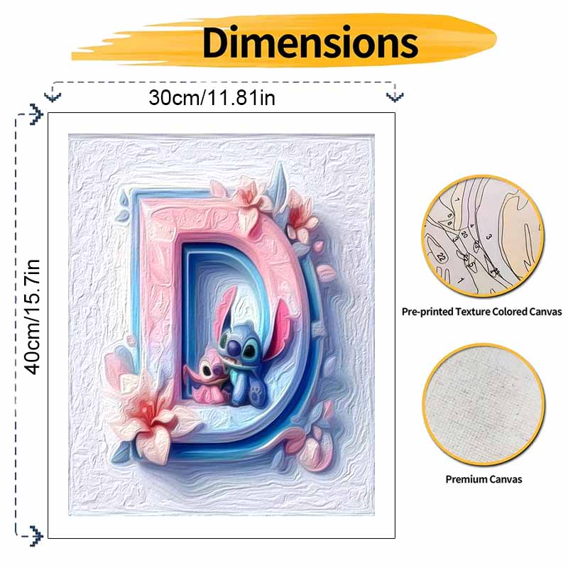 Disney Stitch Painting Kit Home Decor Craft Perfect Gift Idea 128 characters