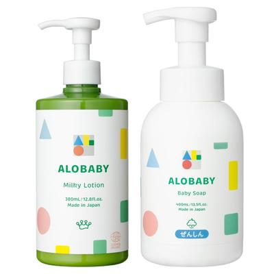 Alobaby Молочко для тела Большая бутылка Нежный аромат Детское мыло Органический уход за кожей 380 мл, + (Набор Alobaby)