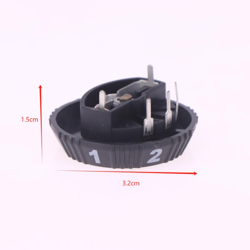 1 шт. WH28-5-B503 Черный 1-6 Поворотный потенциометр 50K с переключателем Один оборот до 10 передач