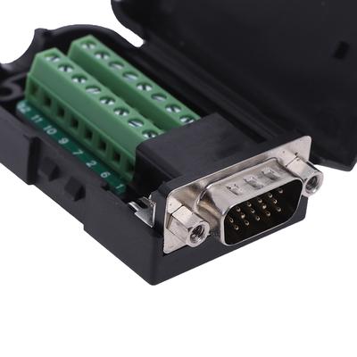 Разъем D-Sub Db15 Vga Male, 3 ряда, 15-контактный разъем для коммутационных клемм