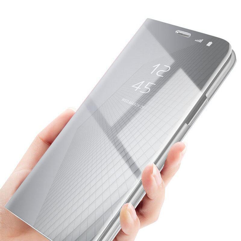 Чехол для Samsung Galaxy A37 Роскошный с покрытием Умный Flip-чехол Прозрачный с зеркальной поверхностью Чехол для телефона Hp для Samsung Galaxy A57